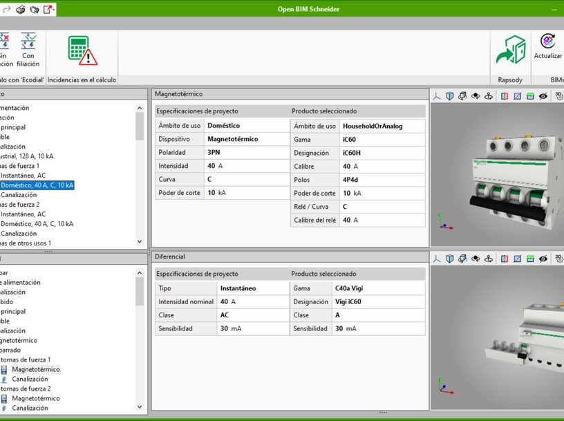 CYPE DESARROLLA JUNTO A SCHNEIDER ELECTRIC UN SOFTWARE PARA LA SELECCIÓN DE DISPOSITIVOS DE PROTECCIÓN DE INSTALACIONES ELÉCTRICAS EN PROYECTOS OPEN BIM